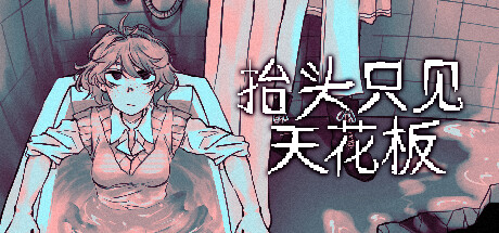 抬头只见天花板